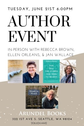 An evening with authors Rebecca Brown, Jan Wallace & Ellen Orleans