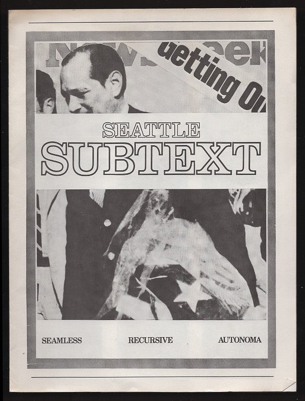 Item #00503565 Seattle Subtext: Seamless Recursive Autonoma [Photographs May 6-June 6, 1982]. Paul Berger.