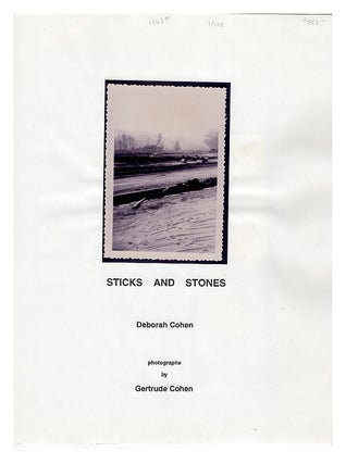Item #00506391 Sticks and Stones (Public Access Press series, no. 2.). Deborah Cohen