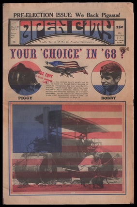Item #00510514 Open City Issue #48 March 29 - April 4, 1968. Charles Bukowski, Bryan John