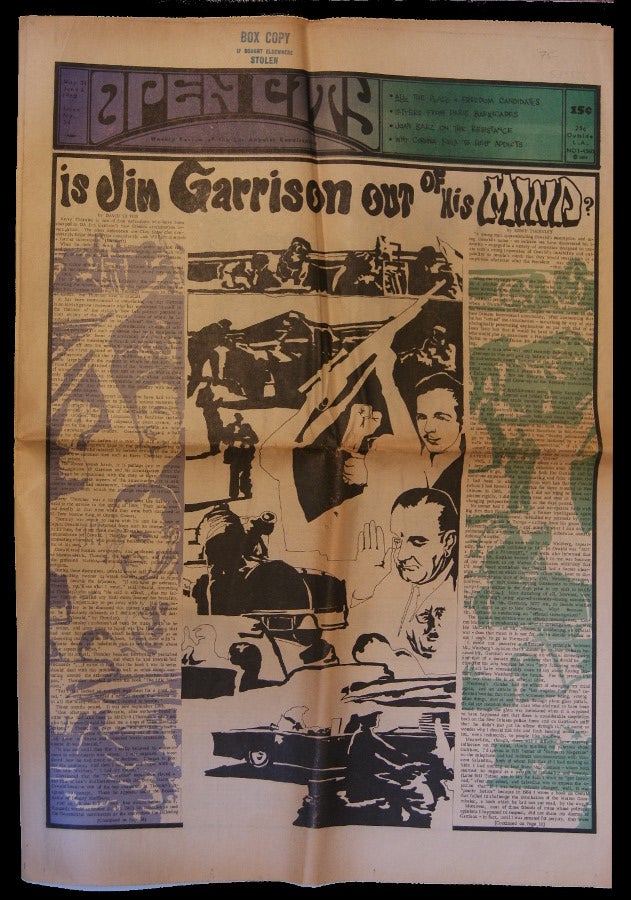 Item #00510515 Open City Issue #54 May 31 to June 6, 1968. Charles Bukowski, Bryan John.