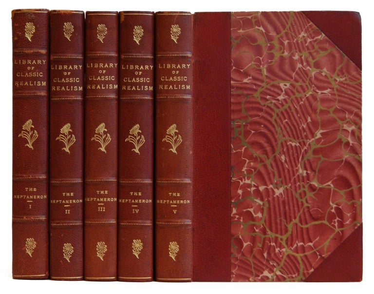 Item #00512617 The Heptameron of the Tales of Margaret, Queen of Navarre (5 Volumes) (Library of Classic Realism]. Queen of Navarre Margaret, Lincy M. Le Roux De, Saintsbury George, Marguerite D’Angouleme.