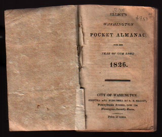 Elliot's Washington pocket almanac, for the year of our Lord 1826