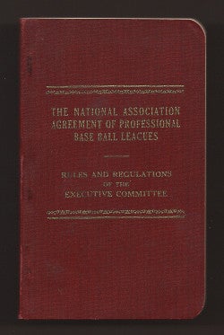 Item #00521934 The National Association Agreement of Professional Baseball Leagues . Rules and Regulations of the Executive Committee. Pocket Edition. National Association of Professional Baseball Leagues, U S.