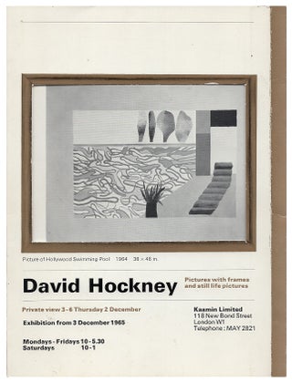 Item #00527667 David Hockney. Pictures with frames and still life Pictures. David Hockney