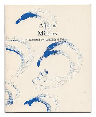 Item #00528511 Mirrors. Adonis, Ali Ahmad Said Esber