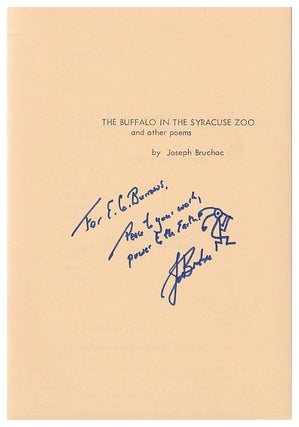 The Buffalo in the Syracuse Zoo and Other Poems