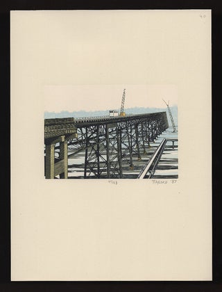 Item #00535798 Original Print 'High Bridge 3'. Gaylord Schanilec