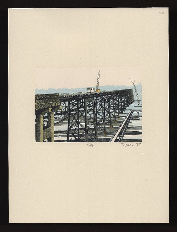 Item #00535798 Original Print 'High Bridge 3'. Gaylord Schanilec.