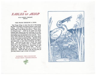 Item #005491149 The Fables of Aesop: The Frogs Desiring A King. Aesop English, Sir Roger L'Estrange