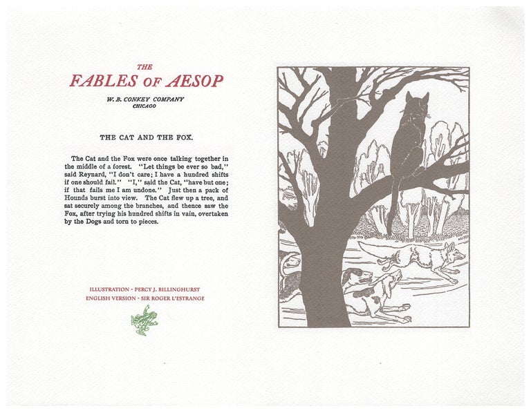 Item #005491153 The Fables of Aesop: The Cat and The Fox. Aesop English, Sir Roger L'Estrange.