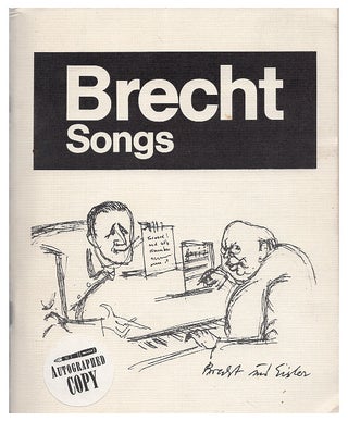 Item #005493438 Brecht Songs. Bertolt Brecht, Kurt Weill, Hanns Eisler, Ina Wittich, Eric Bentley