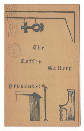Item #005495056 Coffee Gallery Event Broadsheet - Poet's Gallery For October-November 1973....