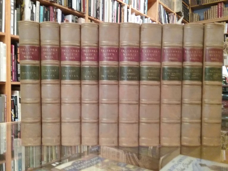 Item #005496560 Theodore Hook's Works (spine titles): Sayings and Doings 1st, 2nd, 3rd Series; Maxwell; Gilbert Gurney; Gurney Married; Jack Brag; All in the Wrong, or Births, Deaths and Marriages; The Parson's Daughter; the Widow, and the Marquess, or, Love and Pride. Theodore Hook.