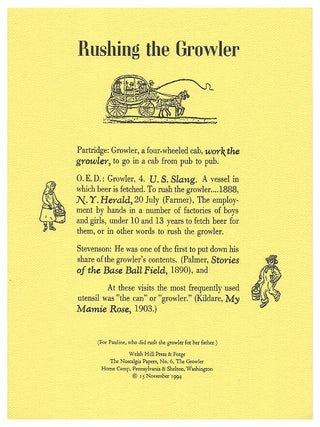Item #005496700 Rushing The Growler [Broadside