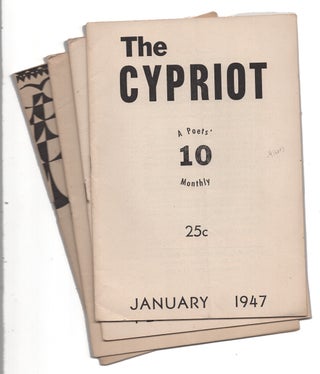 Item #005500567 The Cypriot: A Poet's Monthly. 4 Issues. Edmund Kelly Janes