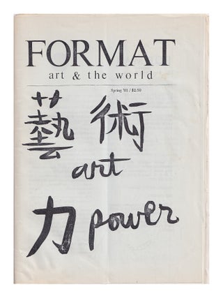 Item #005500571 Format Magazine: Art & The World. Spring 1981. C. L. Morrison