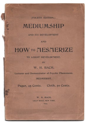 Item #005501053 Mediumship And Its Development And How To Mesmerize To Asssist Development....