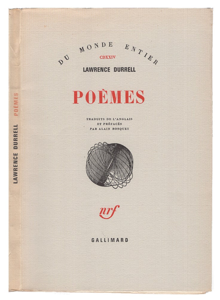 Item #005501140 Poèmes. Traduits de l'Anglais et Préfacés par Alain Bosquet. [Signed]. Lawrence Durrell.