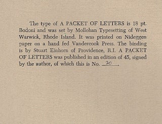 A Packet of Letters
