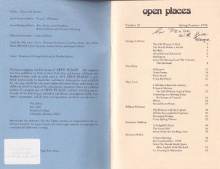 Open Places No. 21 Spring/Summer 1976