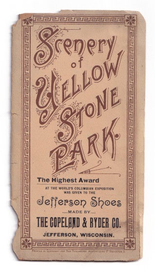 Item #005504160 Scenery of Yellow Stone Park [Yellowstone]. na.