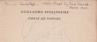 Choix De Poesies