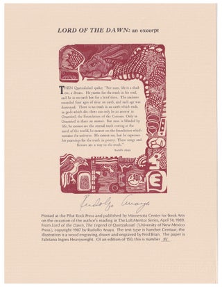 Minnesota Center For Book Arts Broadside Suite; Published In Conjunction With The Loft Mentor Series 1988-1989