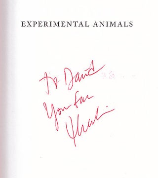 Item #005507873 Experimental Animals (A Reality Fiction). Thalia Field
