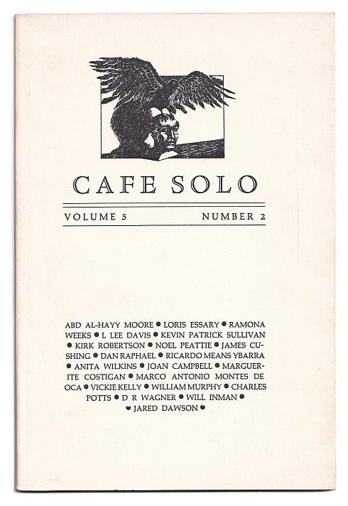 Item #005508115 Cafe Solo. Vol. 5, No. 2 / 1988. Glenna Luschei.