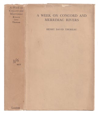 Item #005508364 A Week on the Concord and Merrimac Rivers. Henry David Thoreau, Will H. Dircks