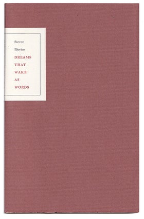 Item #005508421 Dreams That Wake as Words. Steven Blevins, Denise Levertov