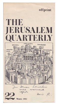Item #005511060 The Jerusalem Quarterly. No. 22 / Winter 1982 - David Rokeah Poems. David Rokeah