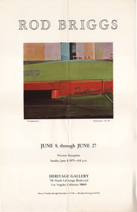 Item #005513900 Rod Briggs Exhibit Poster and Invitation Archive. Rod Briggs, Heritage Gallery Staff