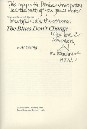 The Blues Don't Change. New and Selected Poems