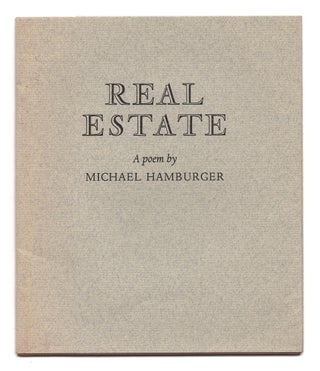 Item #005515836 Real Estate. Michael Hamburger