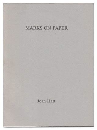 Item #005516326 Marks On Paper. Joan Hart