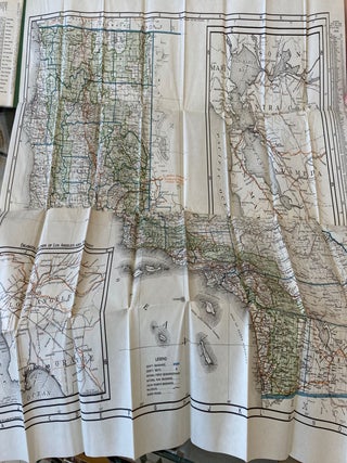 Index Map of California: Clason's Commercial Inex of California towns gives populations, elevations, hotels, banks, industries and railroads
