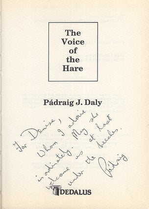 Item #005518901 Voice of the Hare. Padraig J. Daly