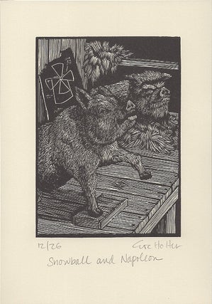 A Suite of Eight Wood Engravings Based on George Orwell's Novel 'Animal Farm'