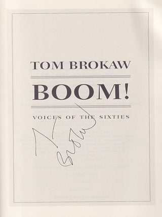Boom!: Voices of the Sixties Personal Reflections on the '60s and Today
