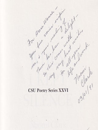 When I Kept Silence (CSU Poetry Series)