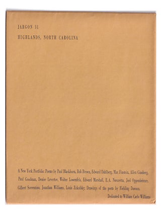 Jargon 31: 14 Poets, 1 Artist. December 12-14, 1958 New York