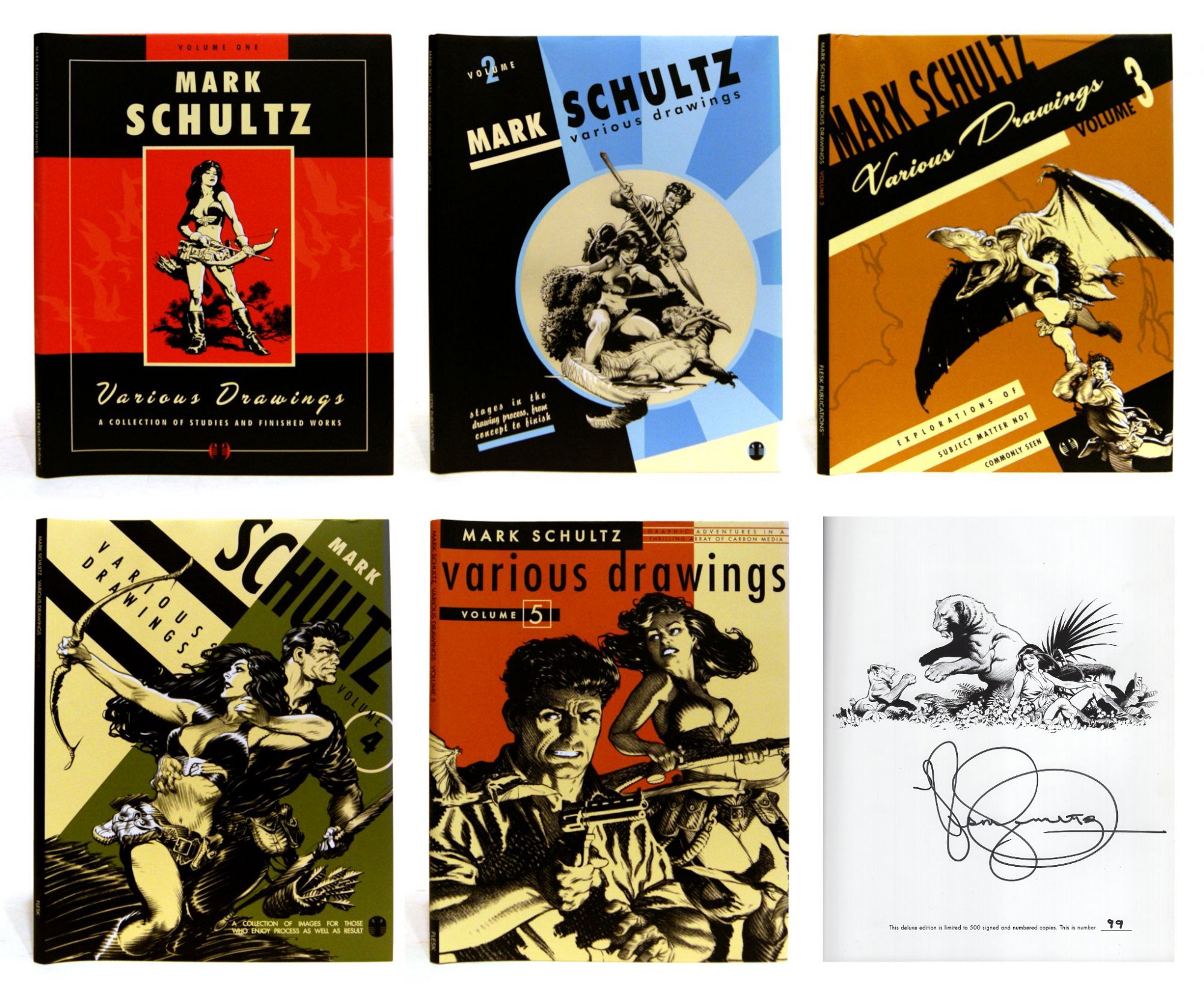 Drawings By Rashultz Mark Schultz: Various Drawings. 5 Volumes - Deluxe Editions | Mark ...