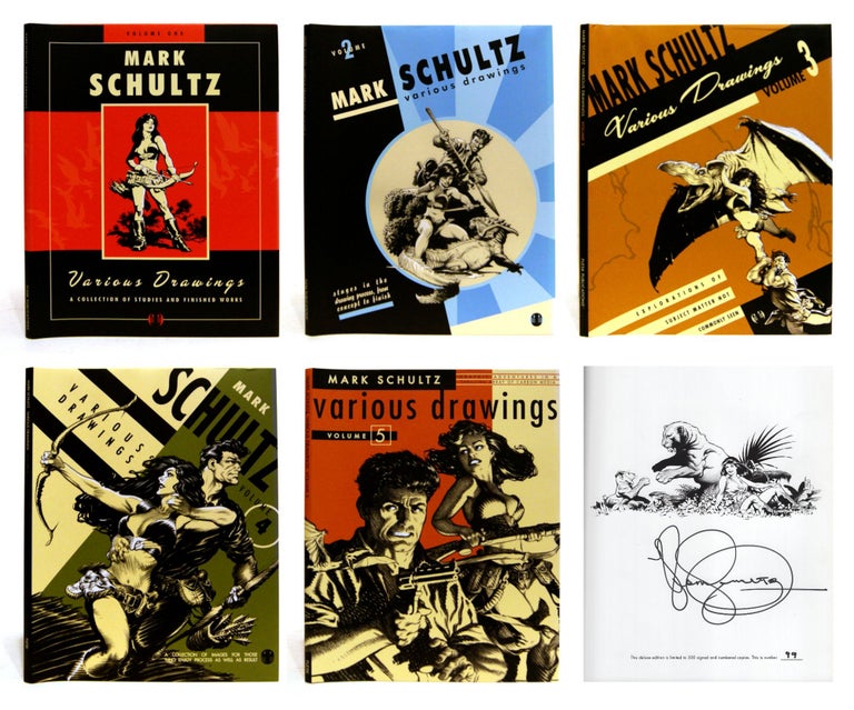 Item #604999 Mark Schultz: Various Drawings. 5 Volumes - Deluxe Editions. Mark Schultz.