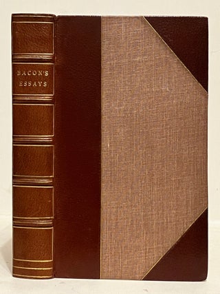 Item #608845 Bacon's Essays and Wisdom of the Ancients. Francis Bacon, A. Spiers, B. Montagu