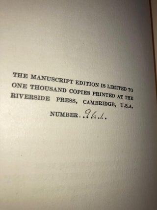 Abraham Lincoln 1809-1858 'Manuscript Edition' [4 volumes]