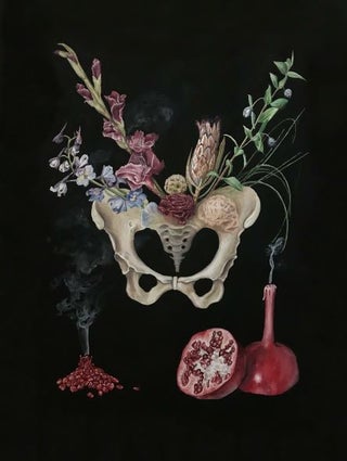 Item #610452 Large 'Death extends a hand to life-Pelvic' Limited Edition Signed Print. Anneke Wilder