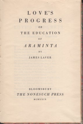 Love's Progress or the Education of Araminta