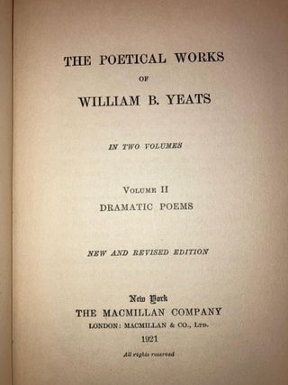The Poetical Works of William Butler Yeats: Volume II: Dramatic Poems